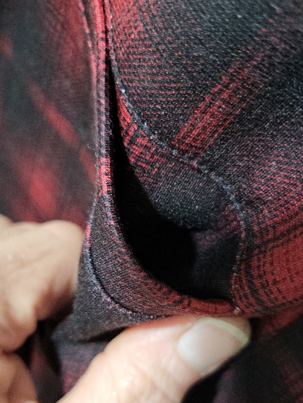 Maurices Red And Black Plaid Mini Skirt - Picture 5 of 8